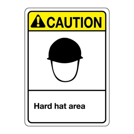 ANSI Hard Hat Area Sign